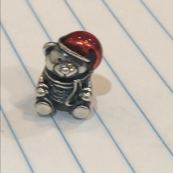pandora christmas teddy bear charm